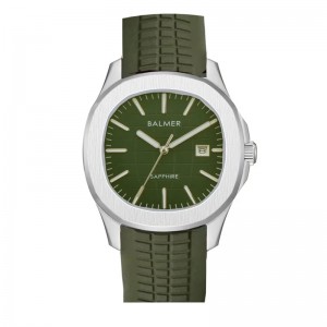 Balmer B-8201M-SS-6 Silver Green Rubber